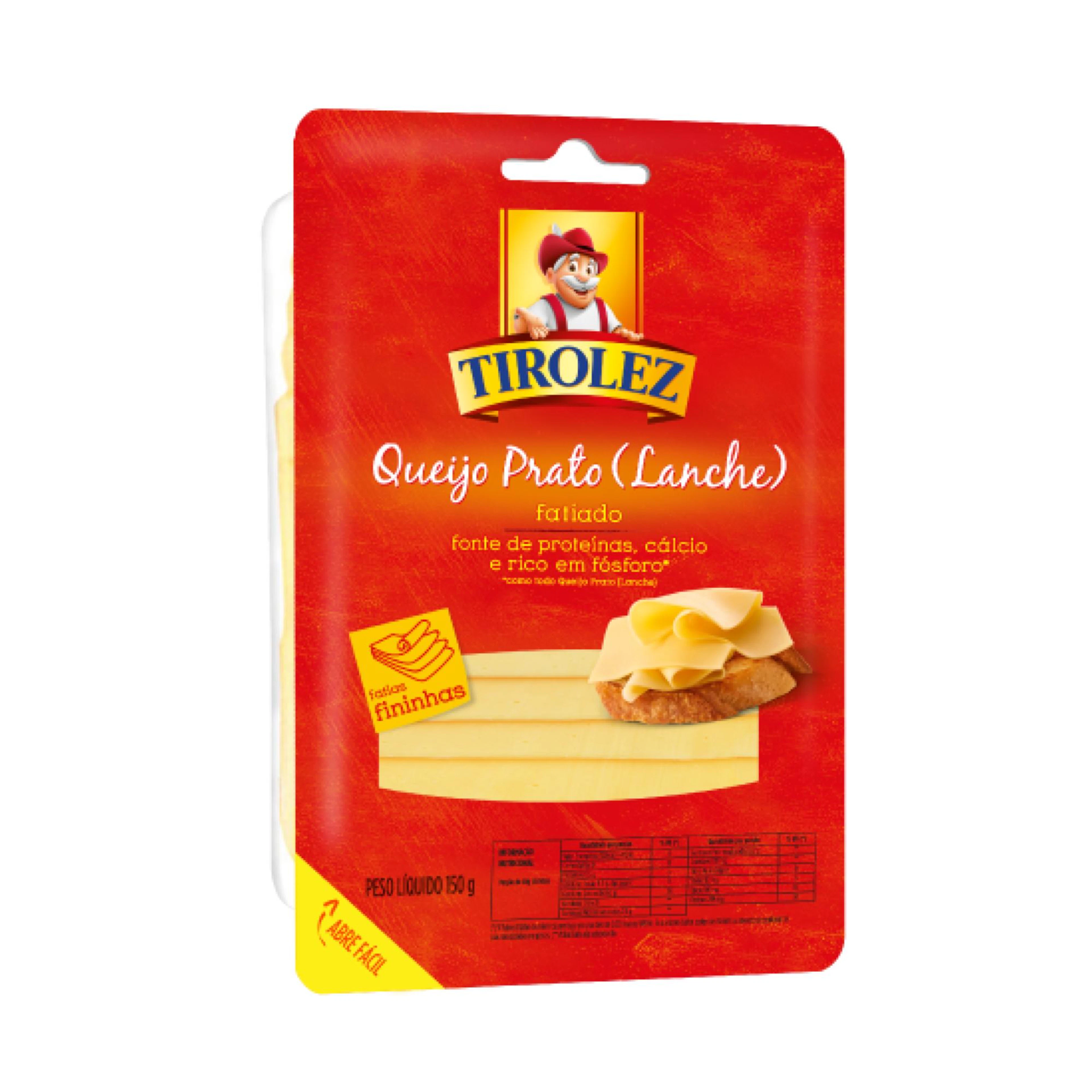 Queijo Prato Fatiado Tirolez 150g