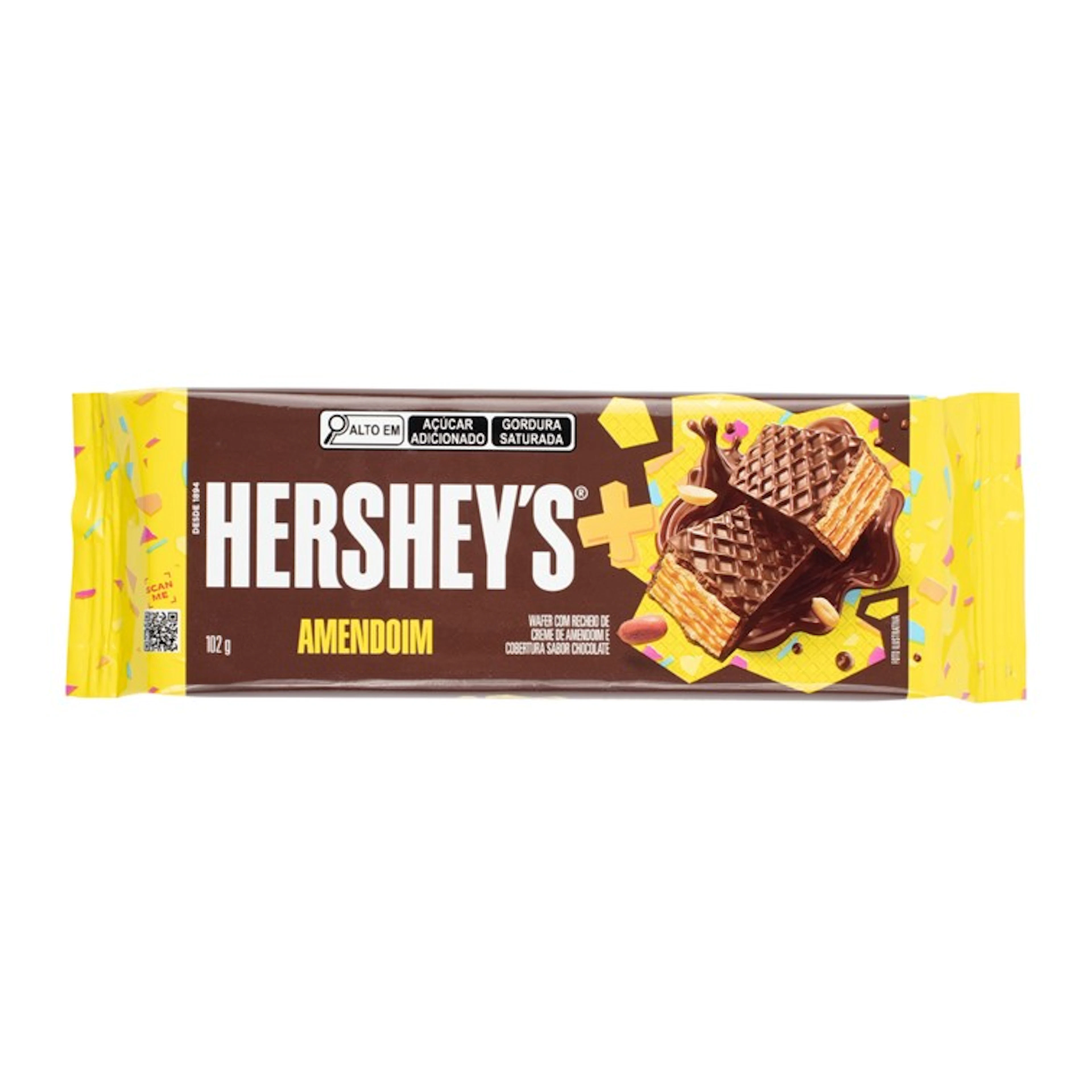 Wafer Hershey's Mais Amendoim 102g