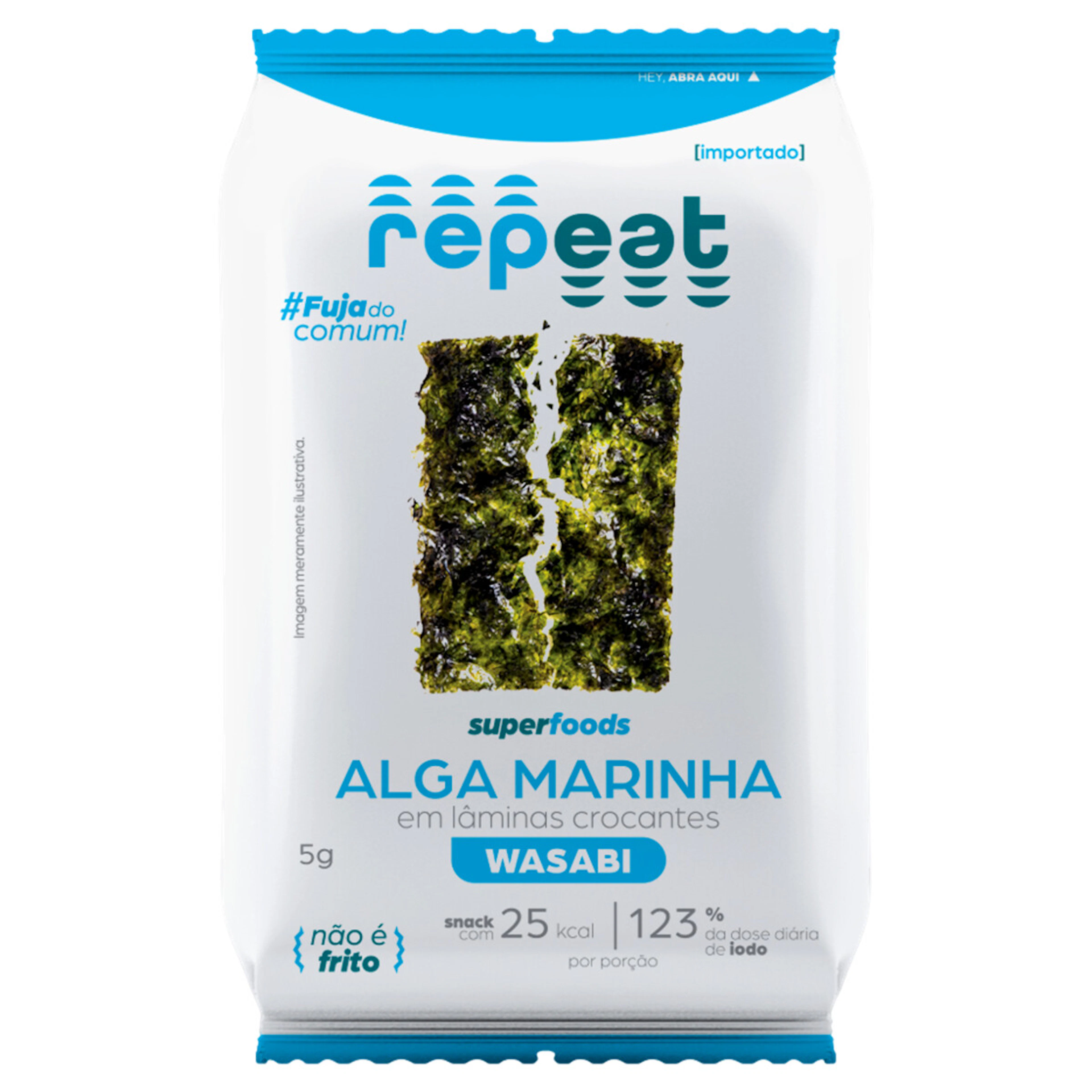 Snack Alga Marinha Repeat Wasabi 5g