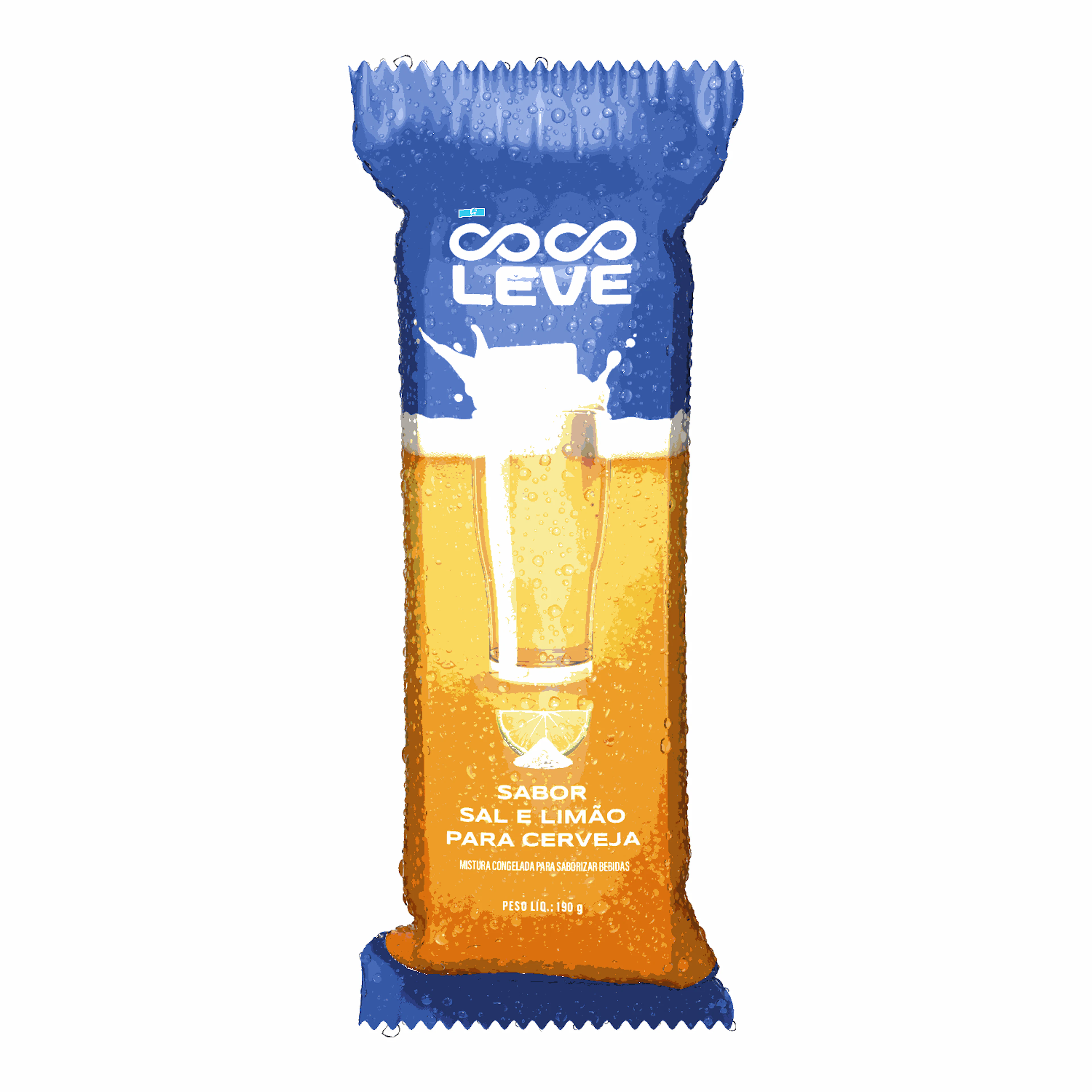 Gelo Saborizado Sal e Limão Coco Leve 190g