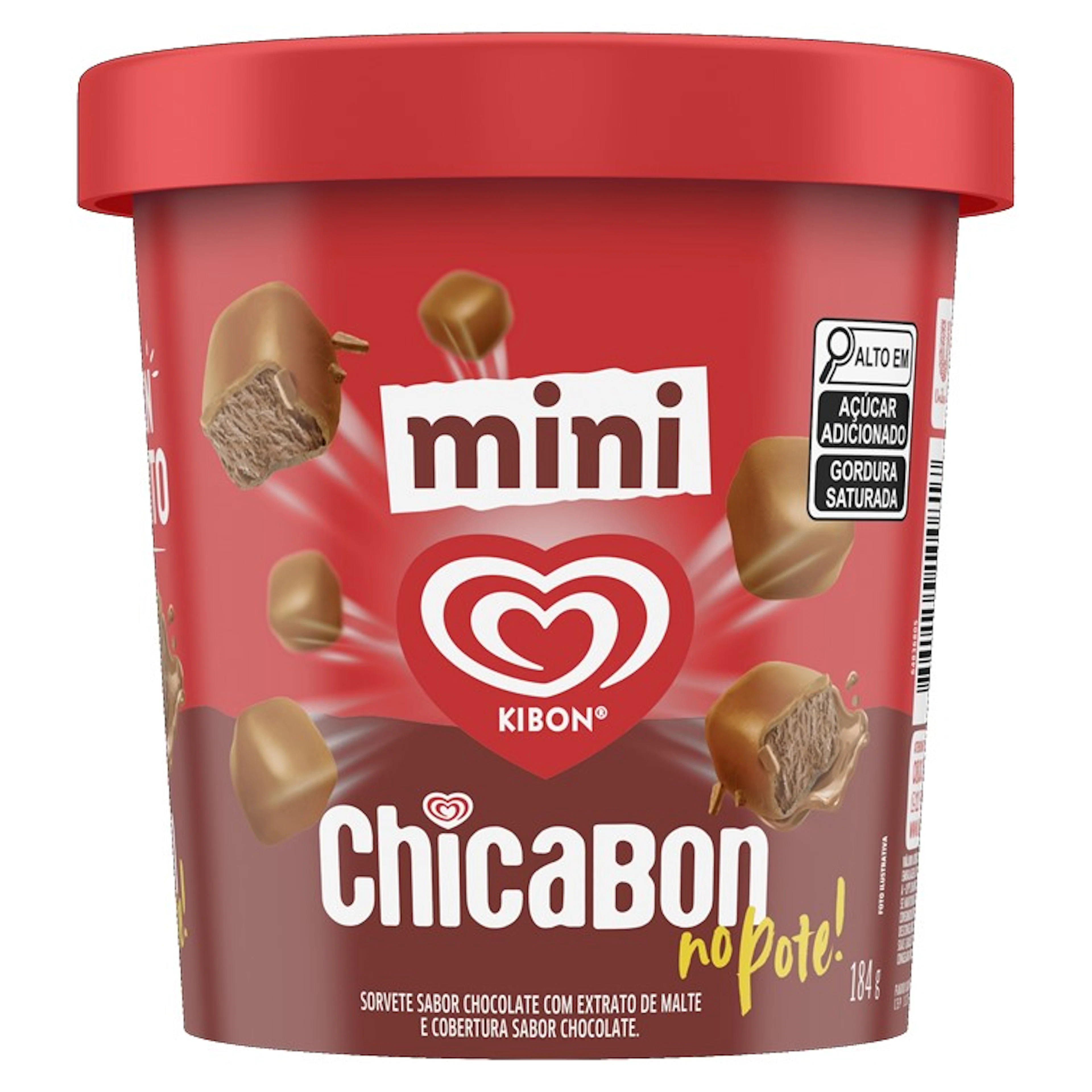 Sorvete Mini Chicabon Pote 184g