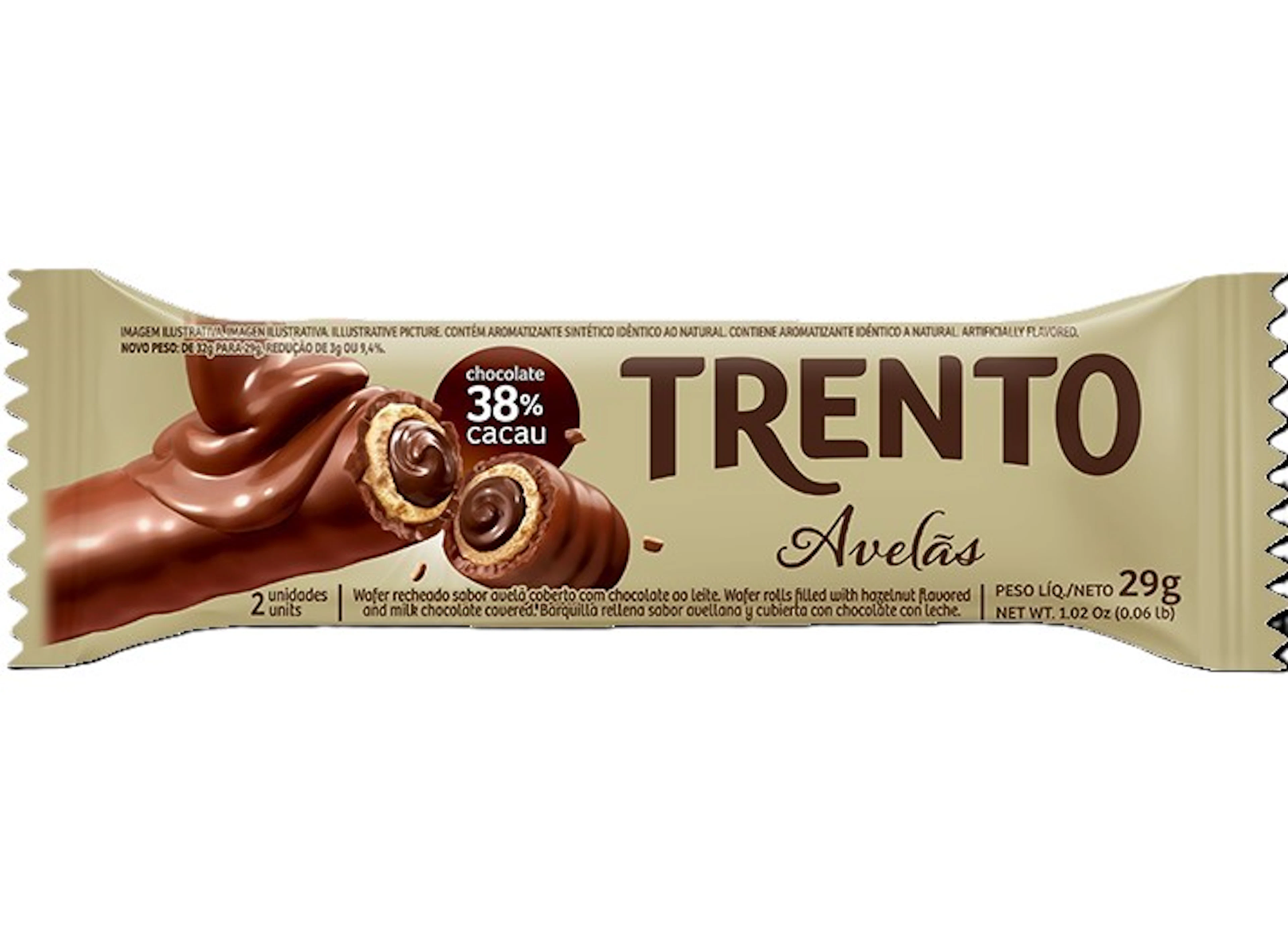Chocolate Trento Avelã 29g