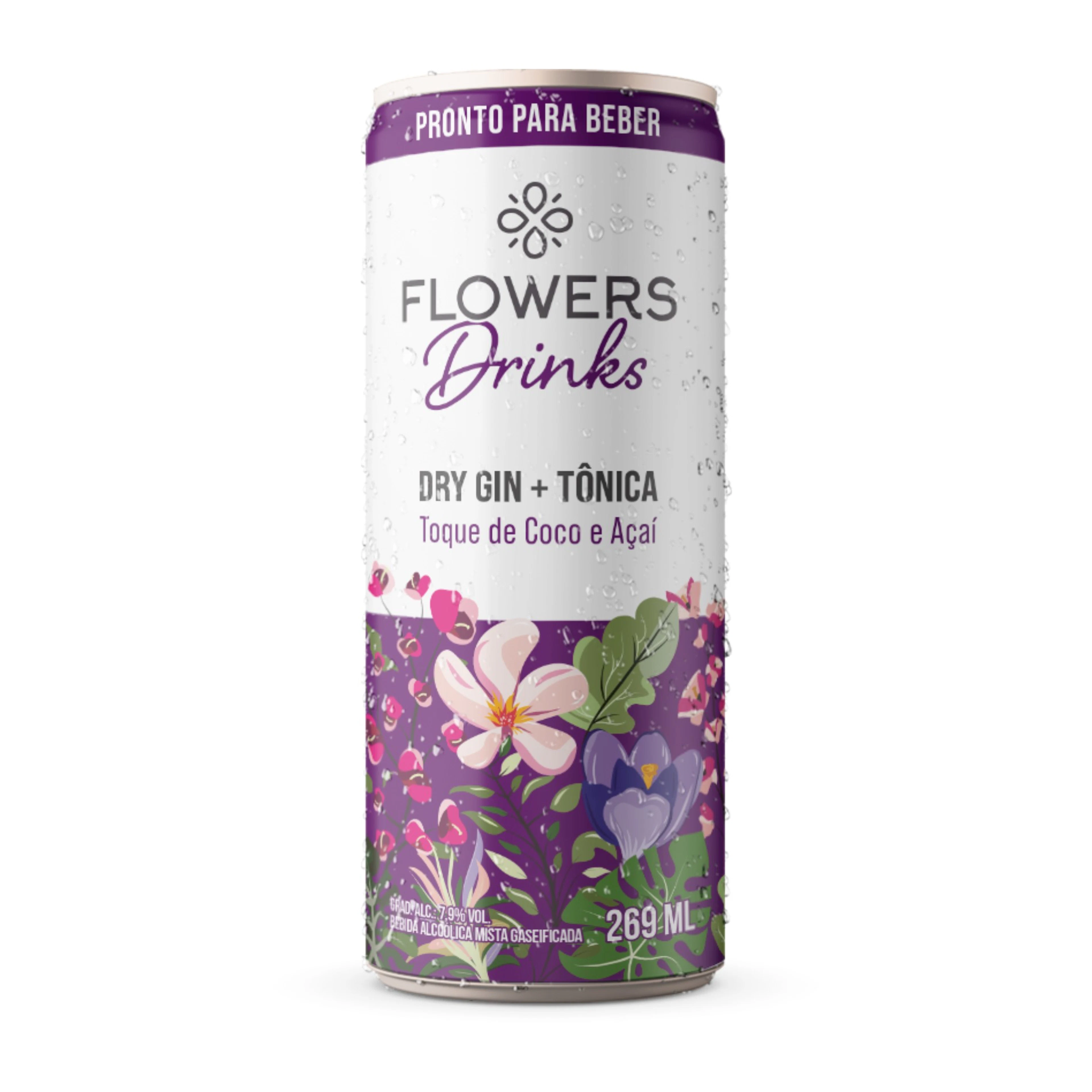 Gin Tônica Flowers Coco E Açai 269ml
