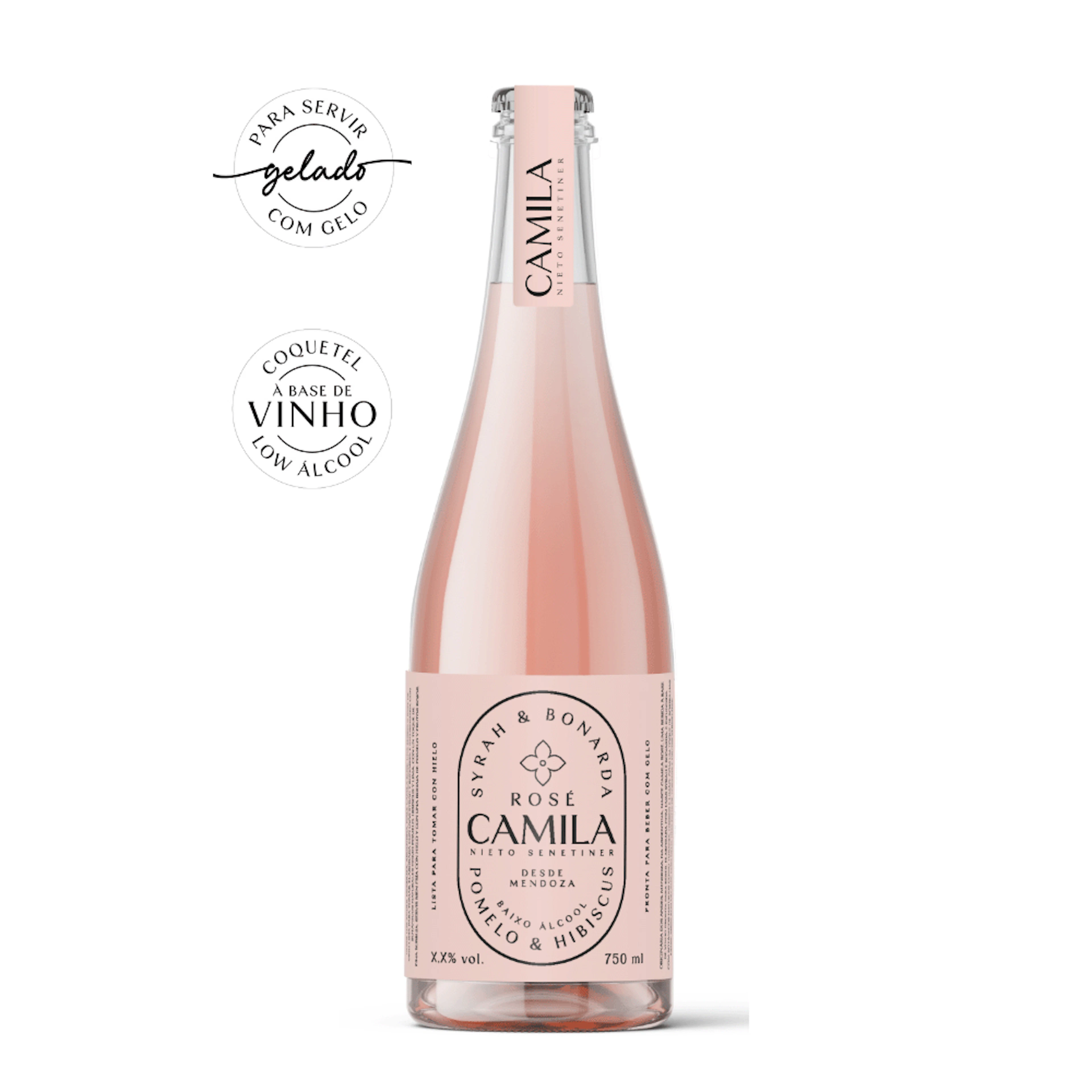 Camila Cocktail Rose 750ml