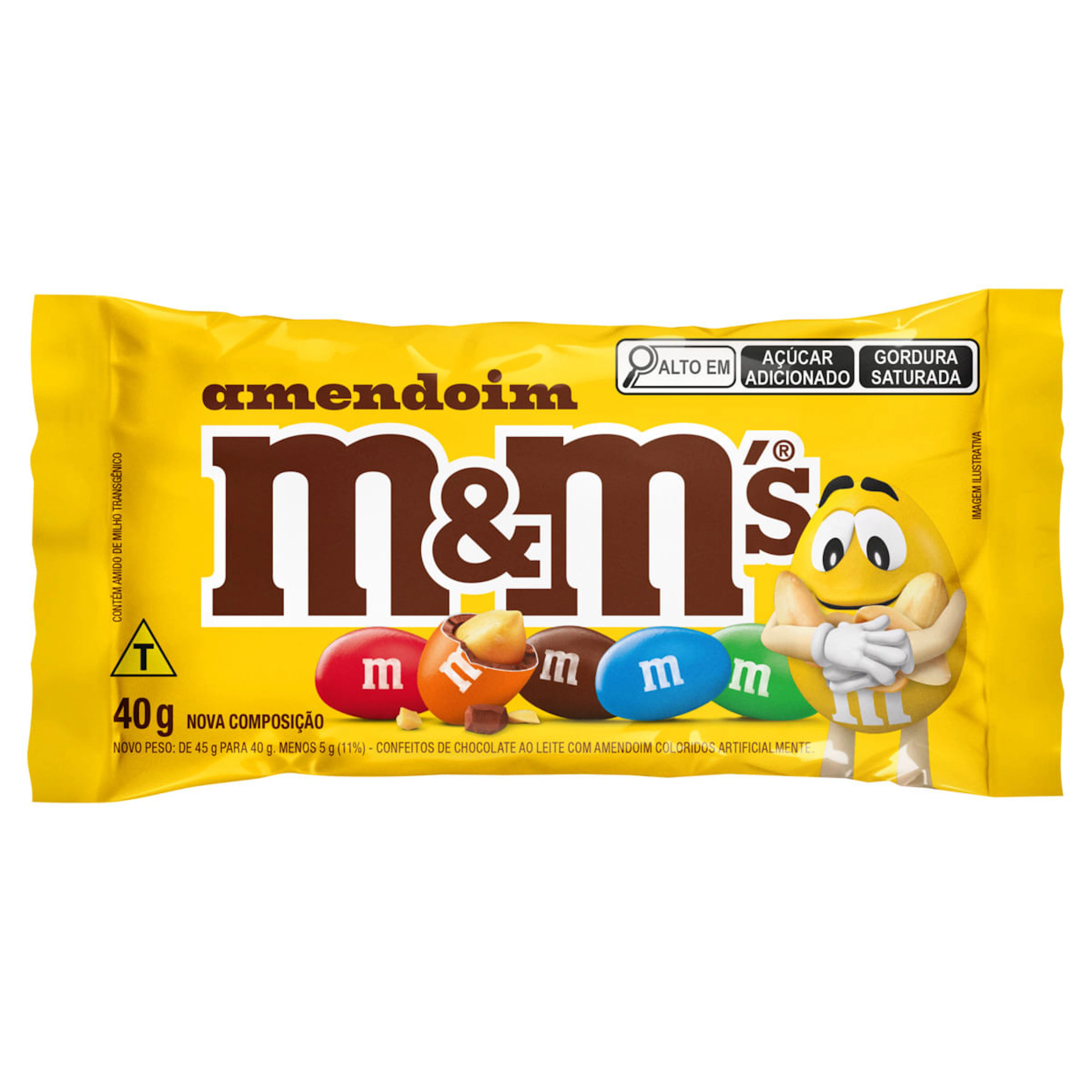Chocolate M&m's Amendoim 40g