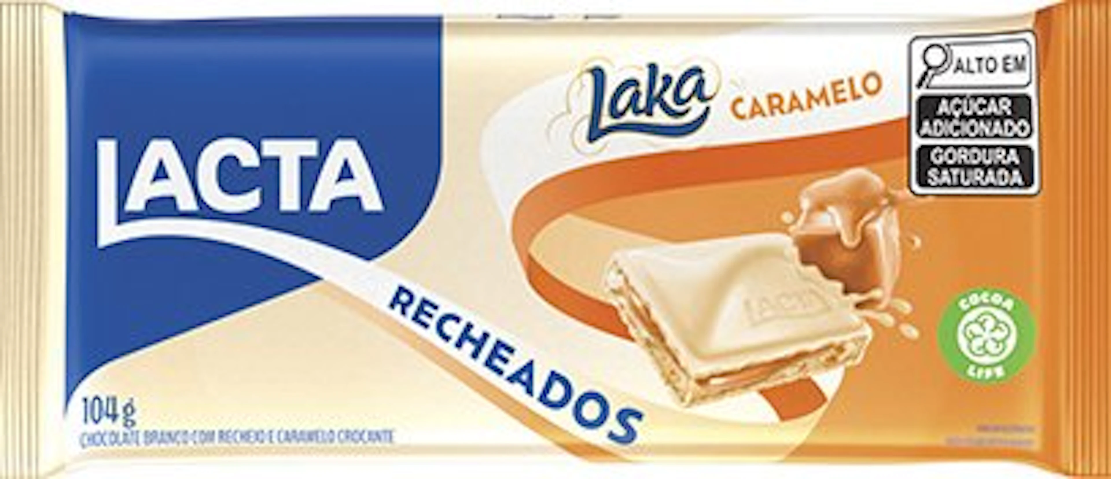 Lacta Chocolate Laka Caramelo Recheado 104g