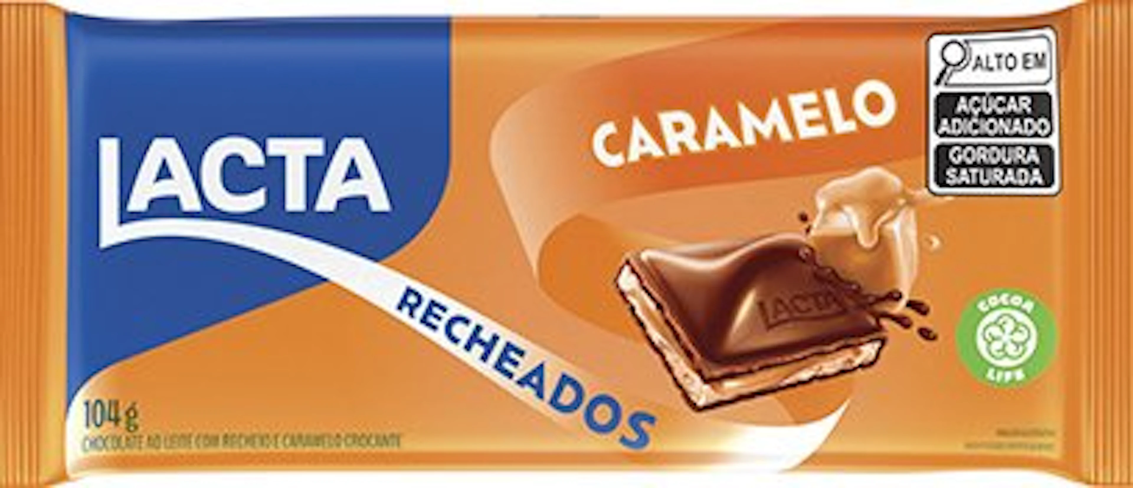 Lacta Chocolate Caramelo Recheado 104g