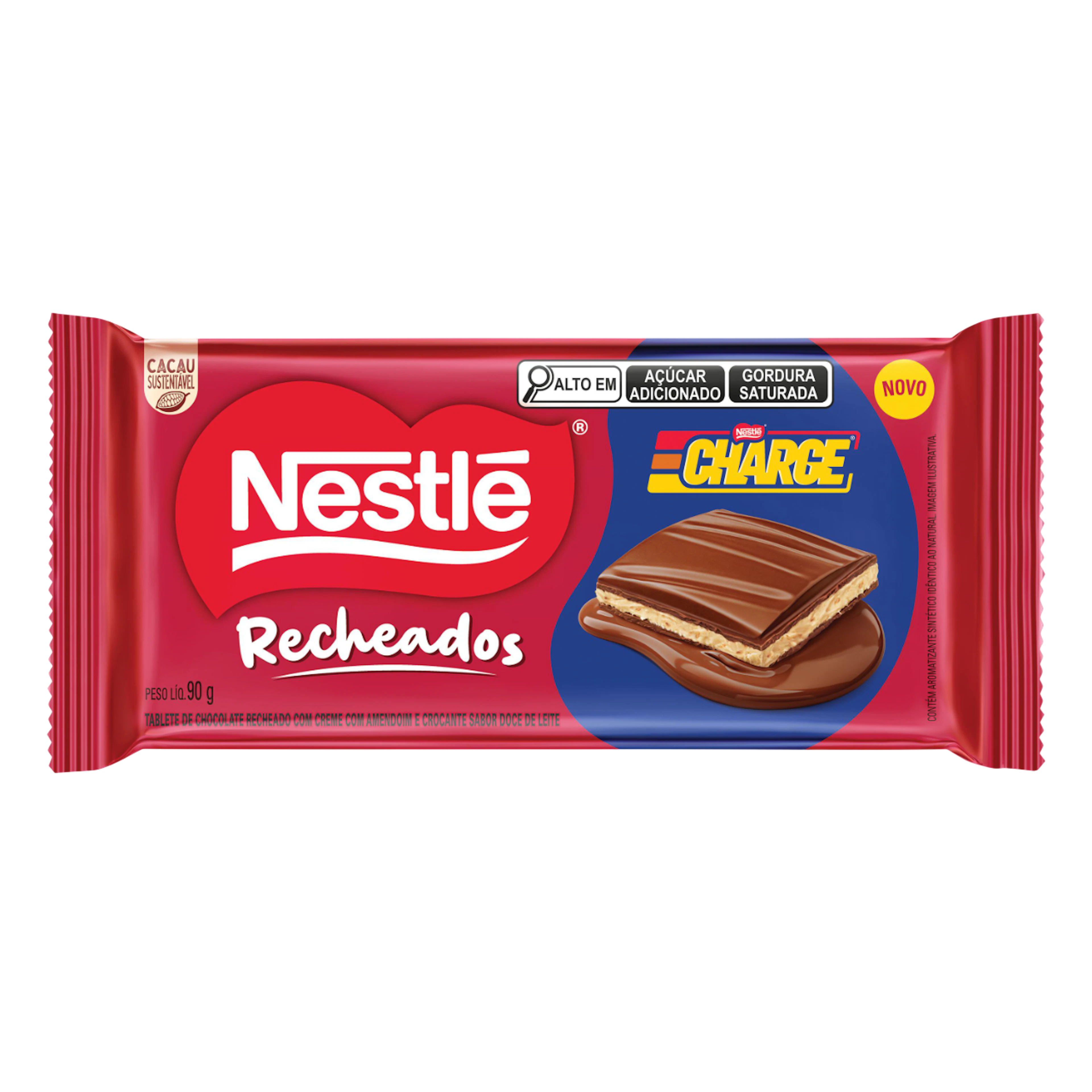 Chocolate Nestlé Charge Recheado Tablete 90g