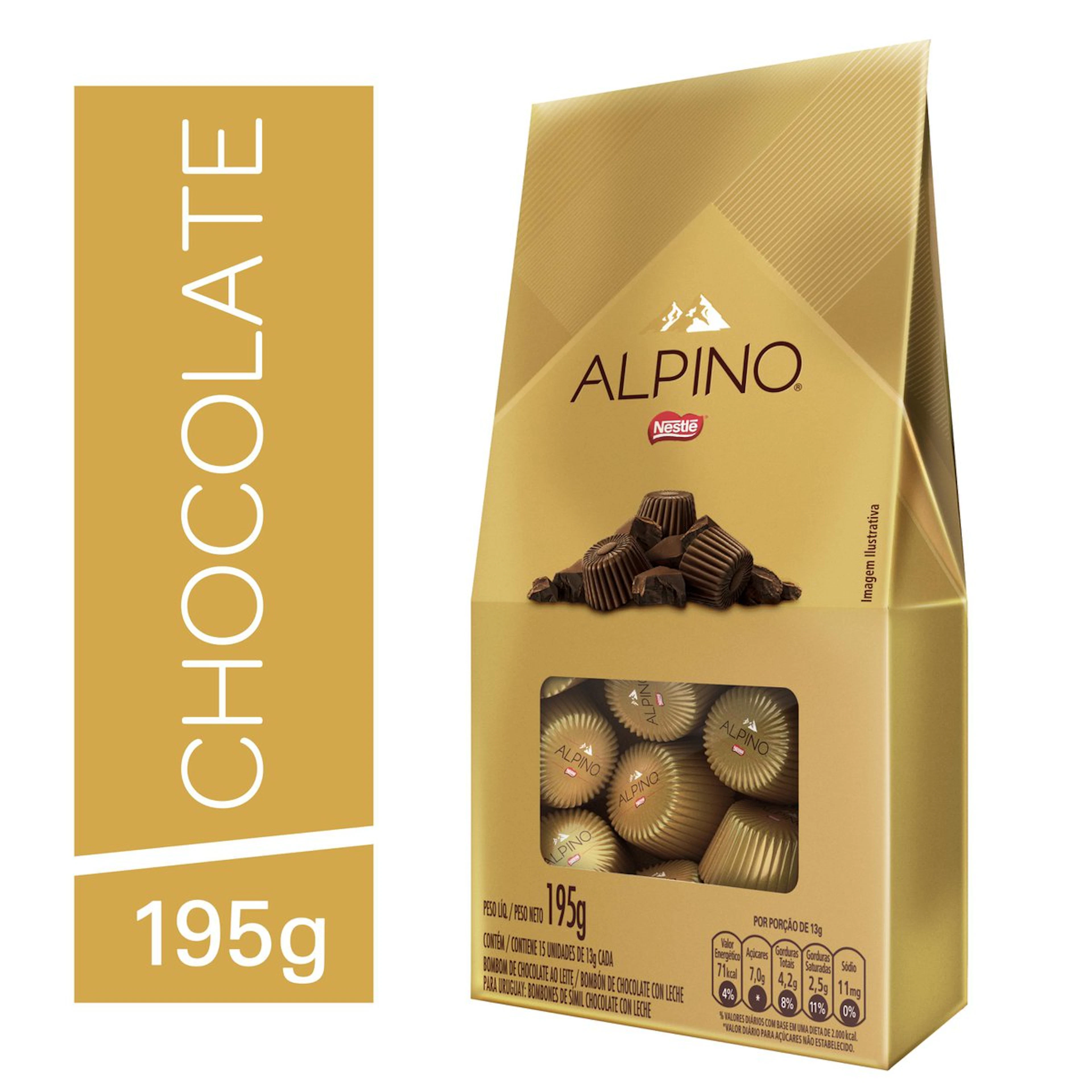 Chocolate Alpino Bag 195g