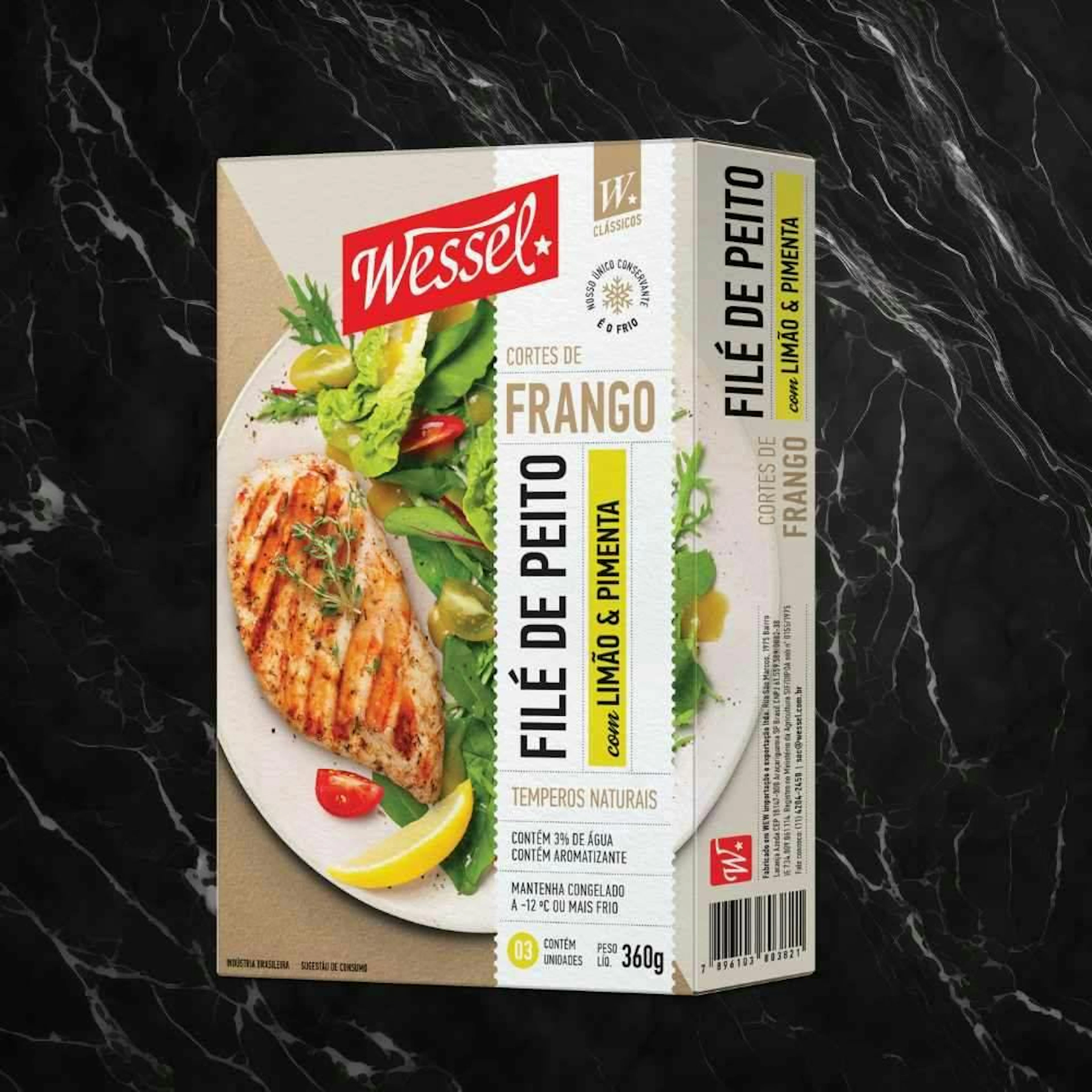 Wessel File Peito Frango Limao Pimenta 360 G