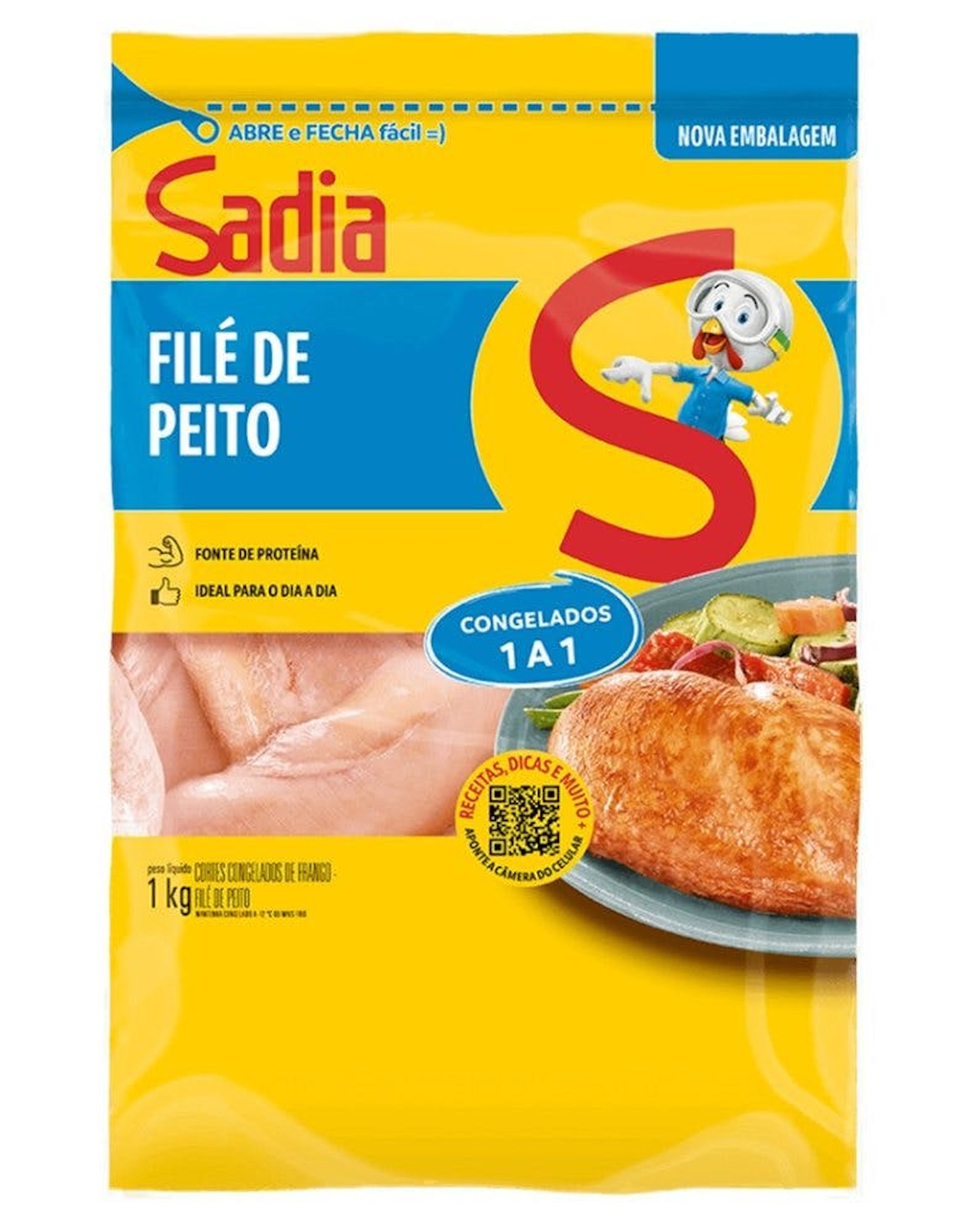 File de Peito de Frango Sadia Congelado 1kg
