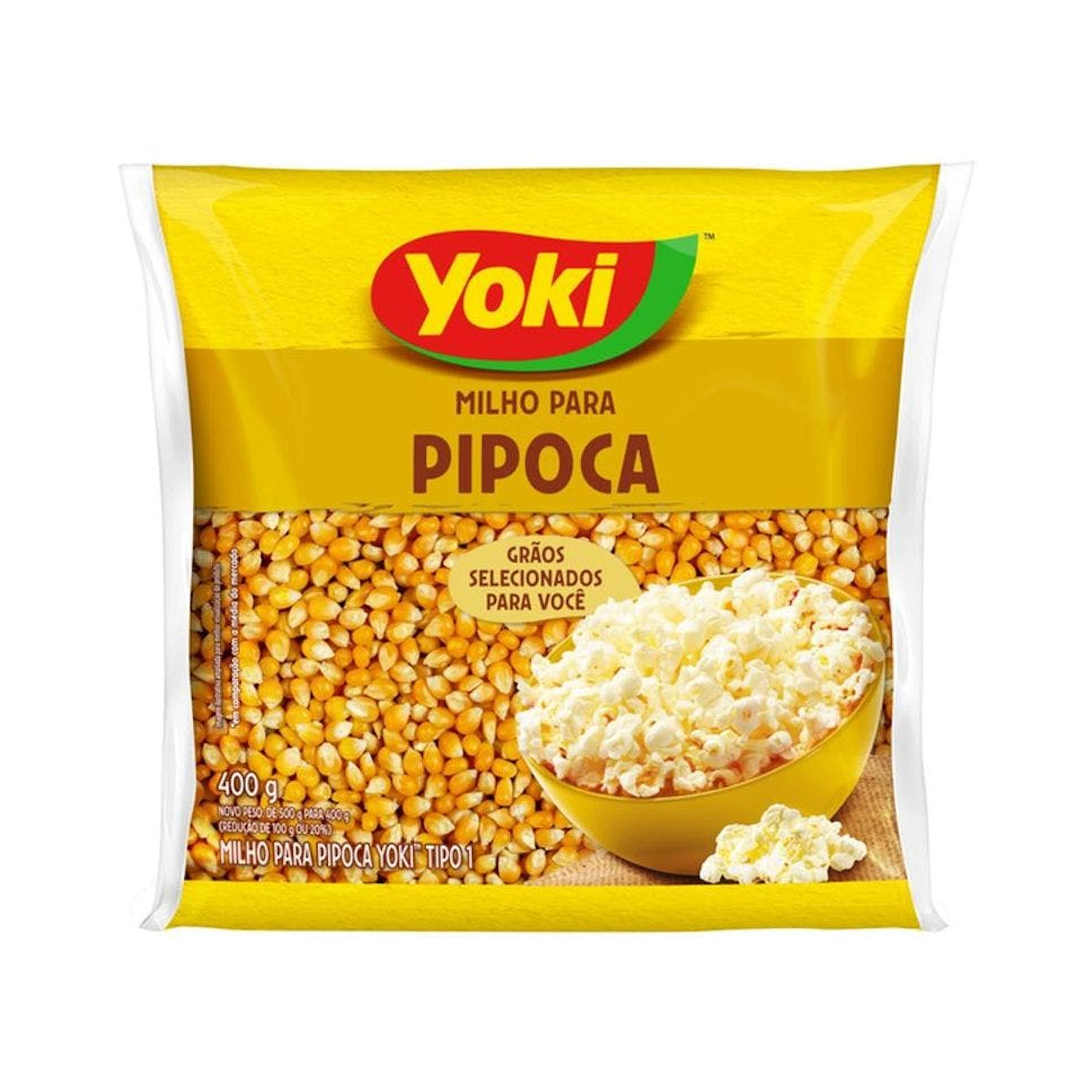 Milho para Pipoca Yoki Tipo 1 400g