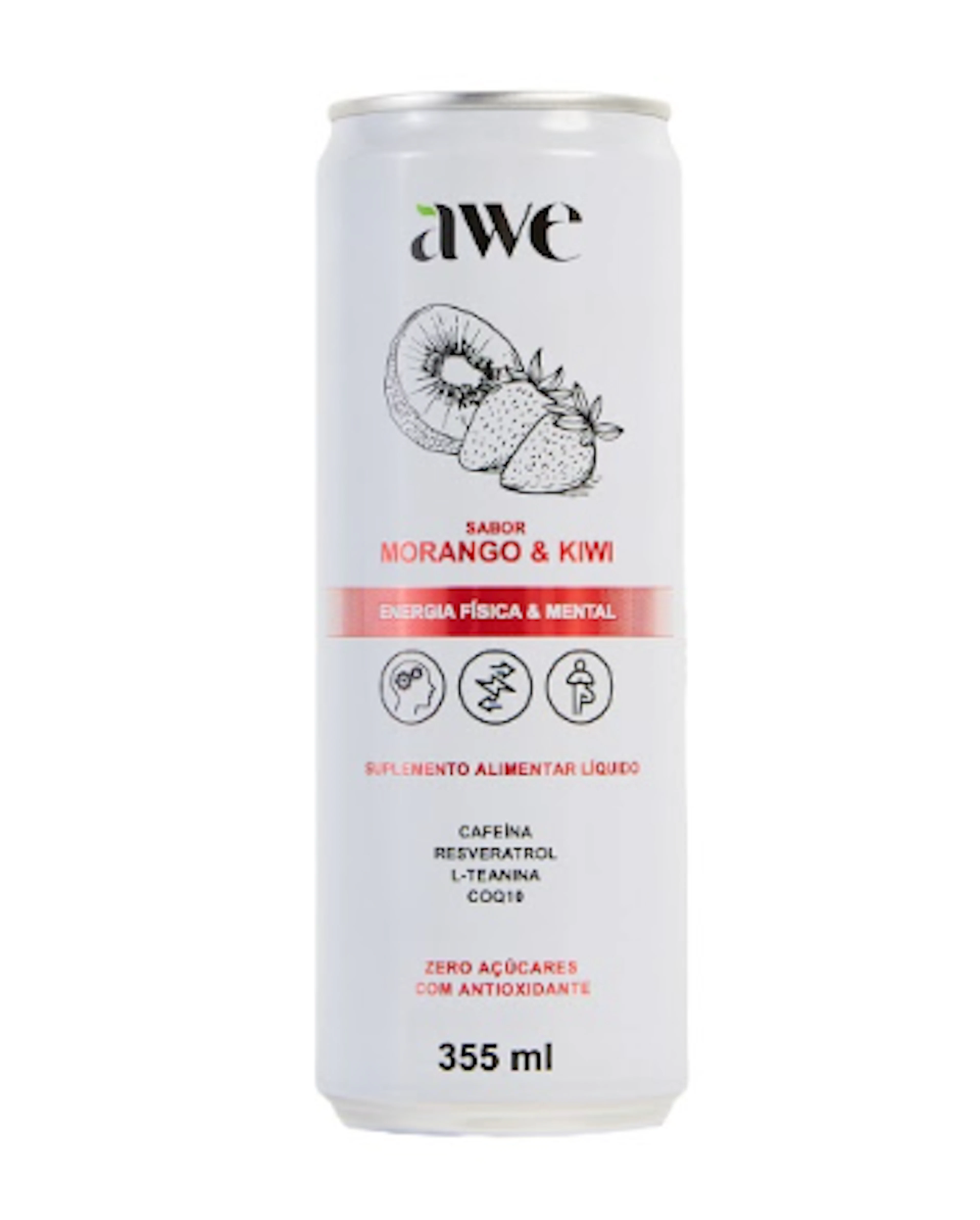 AWE Morango e Kiwi Bebida Funcional 355 ml