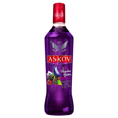 Zé Delivery Vodka Askov Sabores Frutas Roxas 900ml