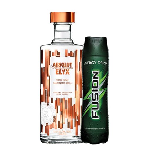 Zé Delivery Combo Fusion + Absolut (1 Fusion 1L + 1 Absolut Elyx